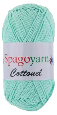 100g Strickgarn Cottonel Uni Häkelgarn Strickwolle minzgrün