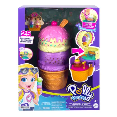 Productafbeelding van Polly Pocket: Uitklapbaar speelsetje "IJswafel"