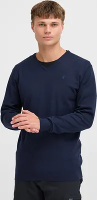 Produktbild von INDICODE IDBellix Herren Strickpullover Feinstrick Pullover mit V-Ausschnitt Baumwollmischung Regular fit