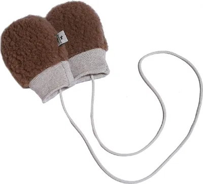 Produktbild von Alwero Evers Baby Fäustlinge - 3-6 Monate - Teddy Brown | Alwero