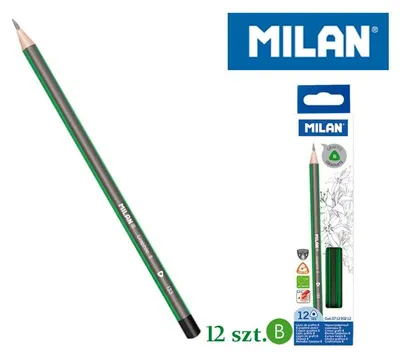 Produktbild von Milan Schachtel Mit 12 Dreieckigen Graphitstiften Mehrfarbig Mehrfarbig One Size