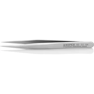 Obrázok produktu pre Miniatúrne presné pinzety z nehrdzavejúcej ocele 92 21 04 KNIPEX | 4003773087526