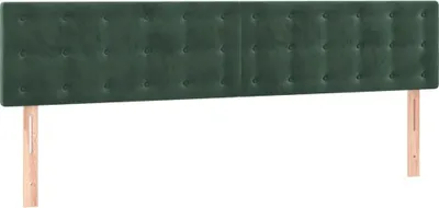 Obrázok produktu pre vidaXL Čelá postele tmavozelené 180x5x78/88 cm zamat