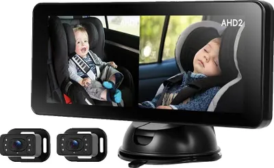 Obrázek produktu pro Zadní monitor, 6,86 palce, HD 720P, širokoúhlý objektiv, noční vidění, rychlá instalace