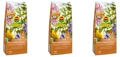 Produktbild von 3x COMPO Mediterrane Pflanzen Langzeit-Dünger 1,5 kg