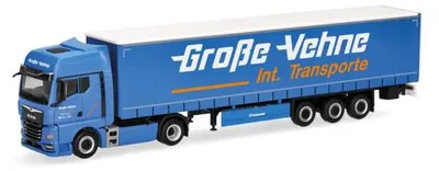 Produktbild von Herpa 319287 - 1:87 MAN TGX GX Gardinenplanen-Sattelzug "Große-Vehne" - Neu