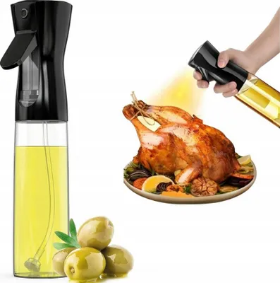 Produktbild von Ölsprüher 200 ml aus Glas – Ölsprayer für Olivenöl und Essig, Ölzerstäuber mit Sprühfunktion, Ölsprühflasche für Küche, Salat und Grill