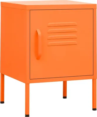 Obrázek produktu pro Noční stolek oranžový 35 x 35 x 51 cm ocel