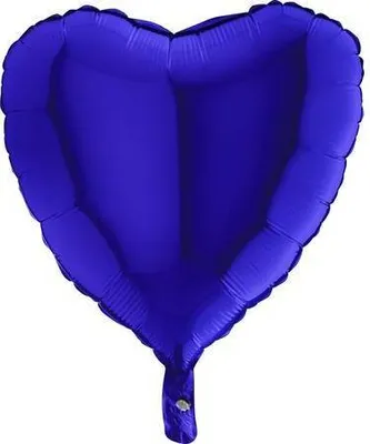 Obrázok produktu pre Nafukovací balónik modré srdce 46 cm - Grabo