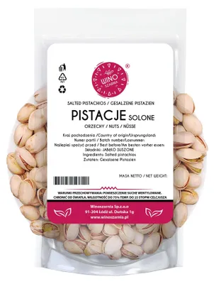 Zdjęcie produktu dla Pistacje Solone w Łupinie 500g – Chrupiące Orzechy Prażone Naturalna Przekąska