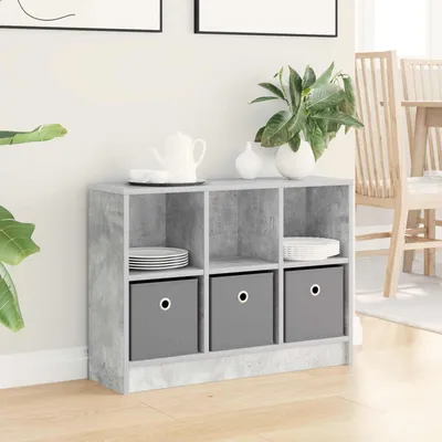 Produktbild von vidaXL Sideboard mit Schubladen Beton Grau 73,5 x 22,5 x 53,5 cm