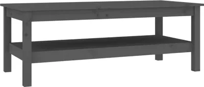 Produktbild von vidaXL Couchtisch Grau 110x50x40 cm Massivholz Kiefer