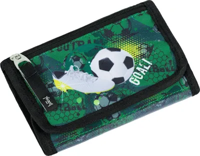 Produktbild von Brustbeutel Kinder - Geldbörse für Jungen - Geldbeutel, Mini Portemonnaie, Kleingeld Münzbörse (Fussball)