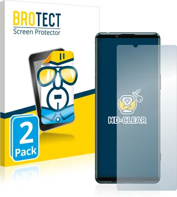 Produktbild von 2x Für Sony Xperia 5 III Schutzfolie BROTECT Displayschutz Display Schutz Folie Klar Transparent