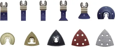 Produktbild von TOOLCRAFT 1574786 Chrom-Vanadium Stahl, Bimetall, Carbide Multifunktionswerkzeug-Zubehör-Set 21teilig 1 Set