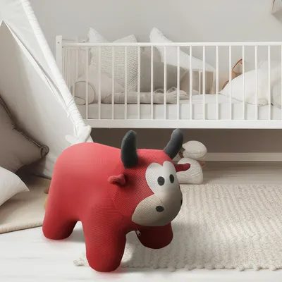 Produktbild von Hocker für Kinder Tiermotiv Stier
