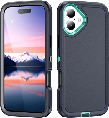 Produktbild von Mobigear Rugged iPhone 17 Hülle Hardcase Backcover Stoßfest - Blau