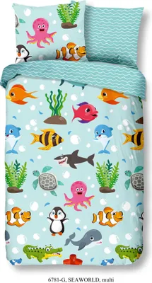 Immagine prodotto di Set di biancheria da letto per bambini Good Morning Seaworld 140×200/220 cm