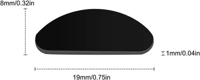 Selbstklebende Nasenpads für Brillenbügel - Antirutsch Silikon Nasenpads - Ersatz für Brillen und Sonnenbrillen - 20 Paar