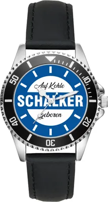 Produktbild von KIESENBERG Herrenuhr Armbanduhr Schalker Geschenk Artikel Idee Fan Analog Quartz L-21174