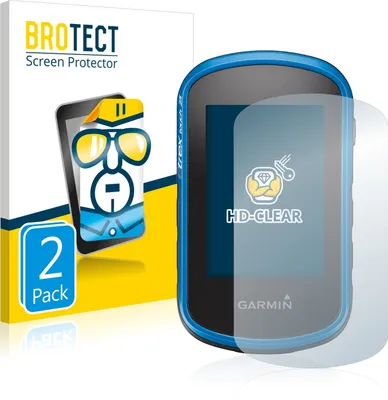 Produktbild von 2x Für Garmin eTrex Touch 25 Schutzfolie BROTECT Displayschutz Display Schutz Folie Klar Transparent