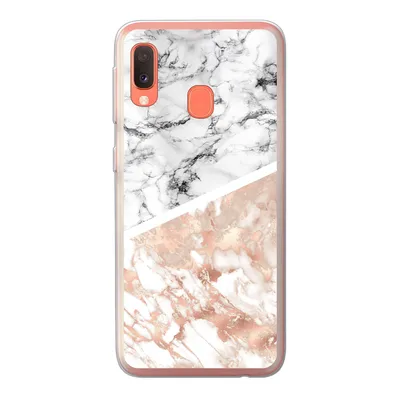 Produktbild von MuchoWow® Handyhülle Schutzhülle Hülle für Samsung Galaxy A20e Marmor - Rosa - Abstrakt - Luxus Silikon Softcase Handy Hülle - Abdeckung