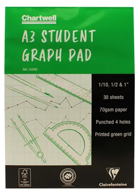 Produktbild von Clairefontaine Goldline graph A3 30sh 70g 4H