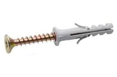 Immagine prodotto di TASSELLO A ESPANSIONE CON COLLARINO IN NYLON Ø 6x30 mm - vite-screw 5,0x40 mm