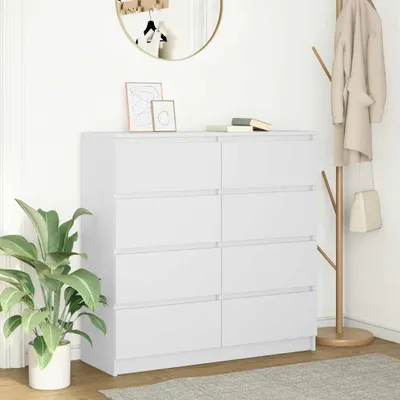 Produktbild von Möbel Sideboard Weiß 100x35x99 cm Holzwerkstoff - Kommoden &22704