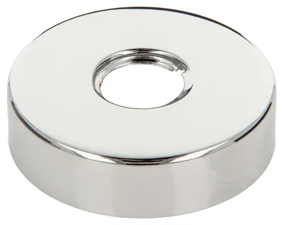 Produktbild von tecuro Gewinderosette (3/4) Ø 27 mm x Ø 80 mm x Höhe 20 mm, Messing verchromt