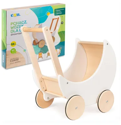 Produktbild von Lebula Schiebewagen, Lauflernhilfe, Puppenwagen aus Holz, 3-in-1 für Kinder