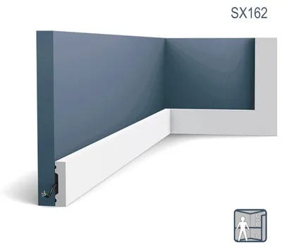 Produktbild von Orac Decor SX162 AXXENT SQUARE Sockelleiste Wandleiste Zierleiste 2 m