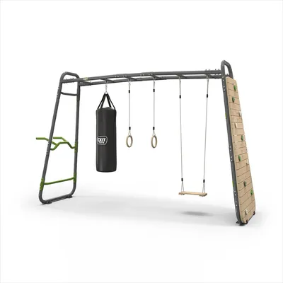 Produktbild von EXIT GetSet Monkeybar MB320, Monkey Bar Klettergerüst für Draußen, Spielgerät für Kinder, Grau