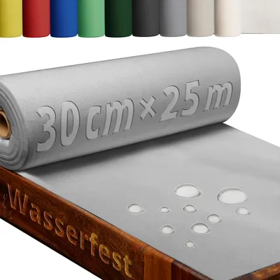 Produktbild von DecoHomeTextil Tischdecke Rolle Vliesstoff Tischläufer Vlies 80g/m² wasserabweisend Grau 0.3 x 25 m