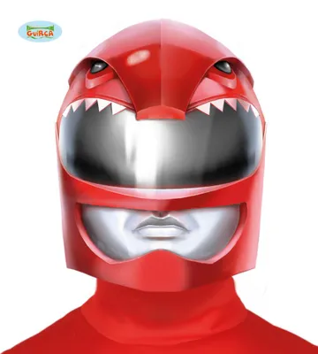 Produktbild von roter Helm Superheld Ranger rot Soldat
