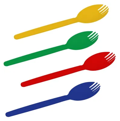 Zdjęcie produktu dla Zestaw sztućców "Spork", biały