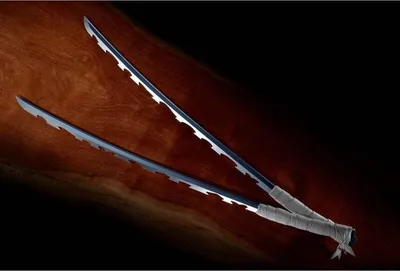 Immagine prodotto di Replica della spada Demon Slayer Inosuke Hashibira Nichirin 93 cm