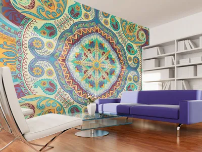 Produktbild von Vlies Fototapete 400x280 cm Tapeten Wandtapete XXL Ornament Orient f-A-0096-a-c