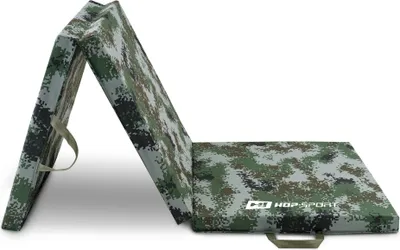 Produktbild von Hop-sport Skládací tvrdá gymnastická žíněnka 5cm military | Gymnastický matrac