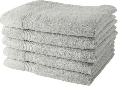 Produktbild von Badetuch 5er Set, 70x130 cm, 100% Baumwolle, Kreide, 450 g/m²