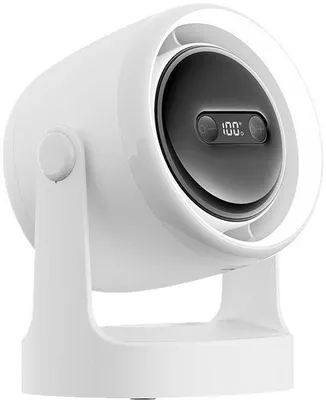 Image de Mini ventilateur de table 3-en-1 avec lampe LED - 3 réglages et connexion USB - idéal pour le bureau et la chambre