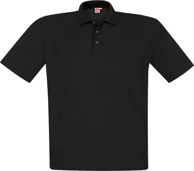 Immagine prodotto di Camicia polo in piqué firmata taglia extra large HONEYMOON nera 15XL