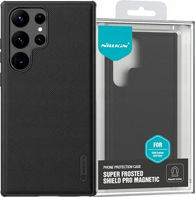 Image de Nillkin Super Frosted Shield Pro Magnetic Case Etui Samsung Galaxy S23 Ultra Z Magsafe Pancerny Pokrowiec Czarne
