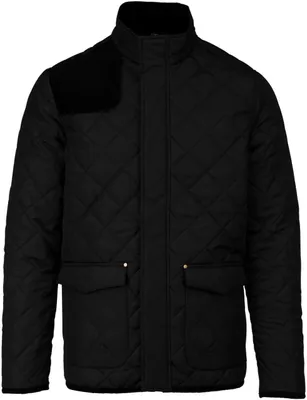 Produktbild von Kariban Herren Steppjacke Quilted Jacket Winterjacke gefüttert, Größe:XL, Farbe:Black/Black