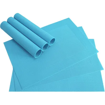 Produktbild von Tischset BORDA 6er blau hellblau türkis Tischunterlage als Tischdeko