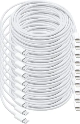 Produktbild von 10x USB – C to 8 Pin Lightning Kabel 1 Meter - für iPhone / iPad / MacBook / iPod