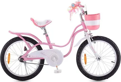 Produktbild von Royal Baby Little Swan Kinderfahrrad Mädchen Fahrrad Stützräder 18 Zoll ab 6-10 Jahre Rosa Kinder Fahrrad