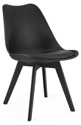 Productafbeelding van Chaise - Leobert - Mark - Zwart/Zwarte poten - 49 X 43 X 82 Cm