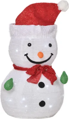 Produktbild von Weihnachtsdekoration Schneemann Outdoor.Weihnachtsdeko Weihnachtslicht, inkl. LEDS, 30 cm x 30 cm x 51 cm, Rot+Weiß