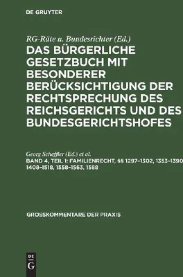 Produktbild von Familienrecht, §§ 1297-1302, 1353-1390, 1408-1518, 1558-1563, 1588